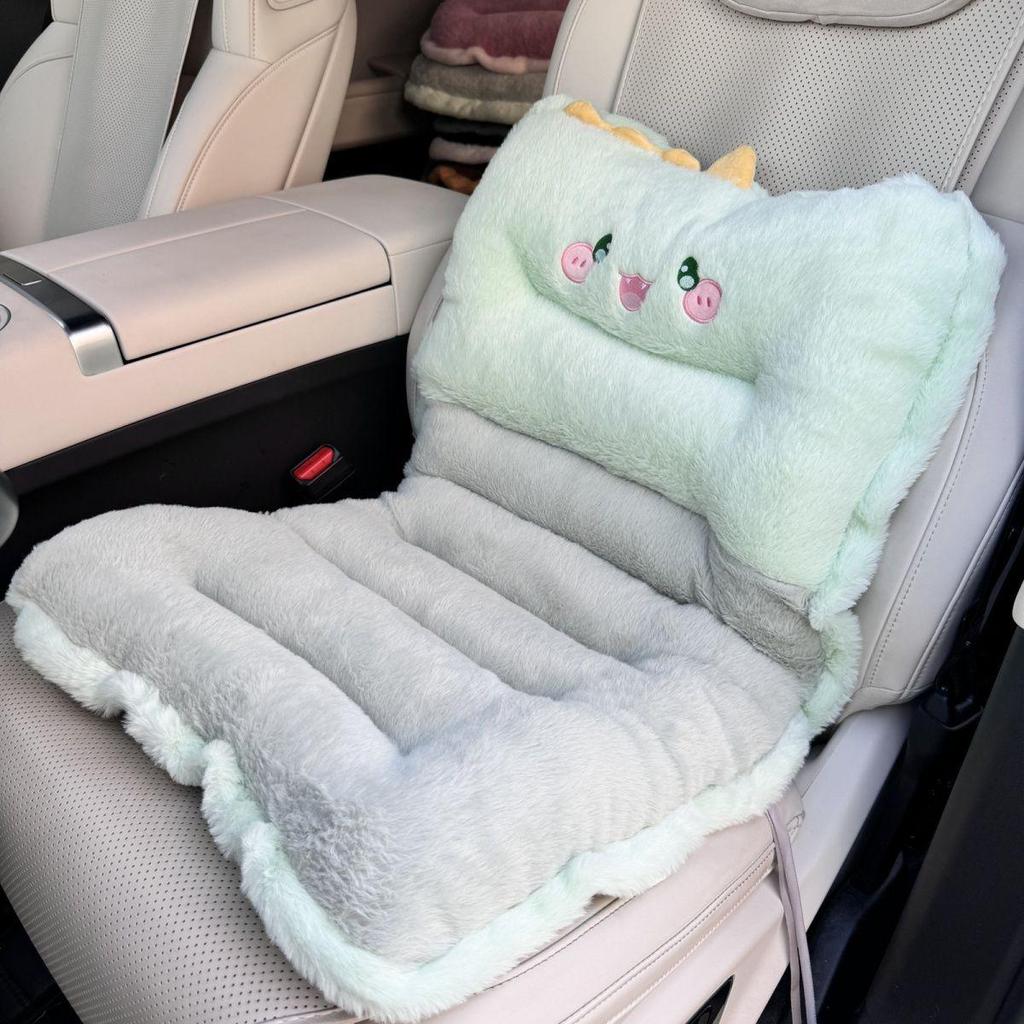 Damen Winter Plüsch Lang Autositzkissen - Warme Rückbankauflage