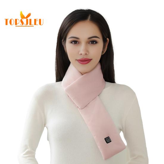 Winter Heating Scarf,USB Rechargeable,Thicken Heat Retention,Three Gear Adjustment,Wireless Cordless Neck Wrap,Unisex Electric Scarf Warmer