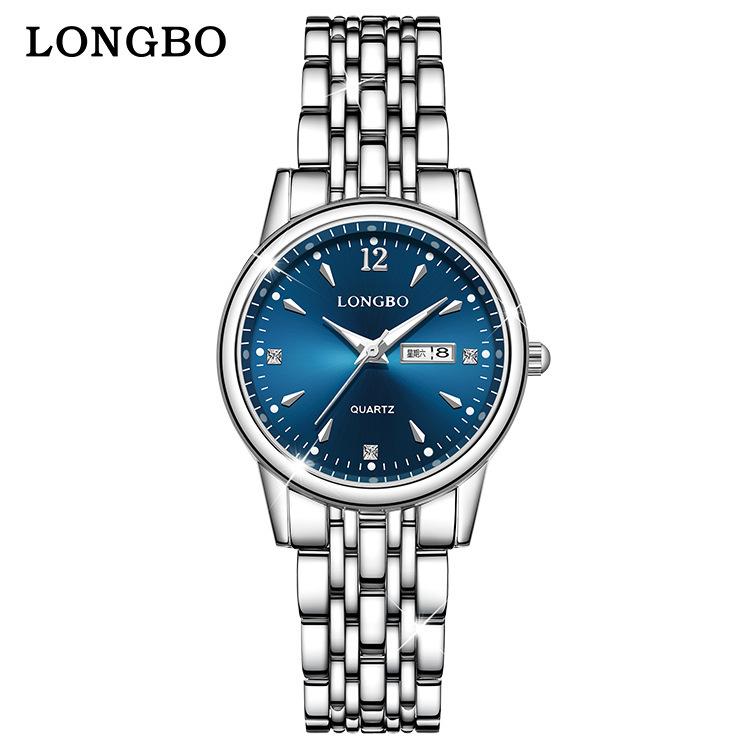 

Longbo Longbo Steel Belt Women S Watch Casual Double Calendar Quartz Women S Watch