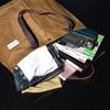 Eight Boar Big Size Dodeka Tote Bag, Genuine Cowhide Leather and Oilwax Canvas, Military-Style Boston Tote BagMother's Bag (Green)
