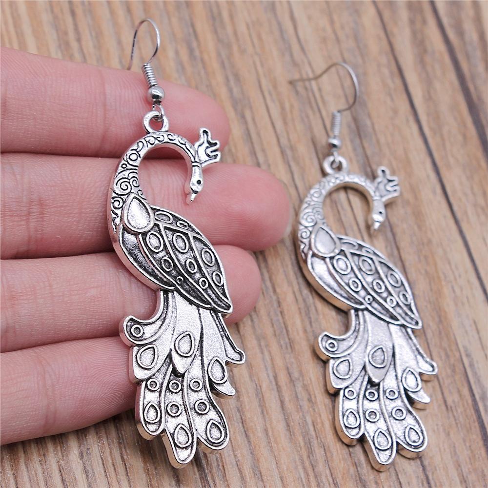 Animal Dangle Earring Vintage Bird Drop Earring Peacock Dove Feather Wing Dangle Drop Earring Fashion Animal Jewelry For Women
