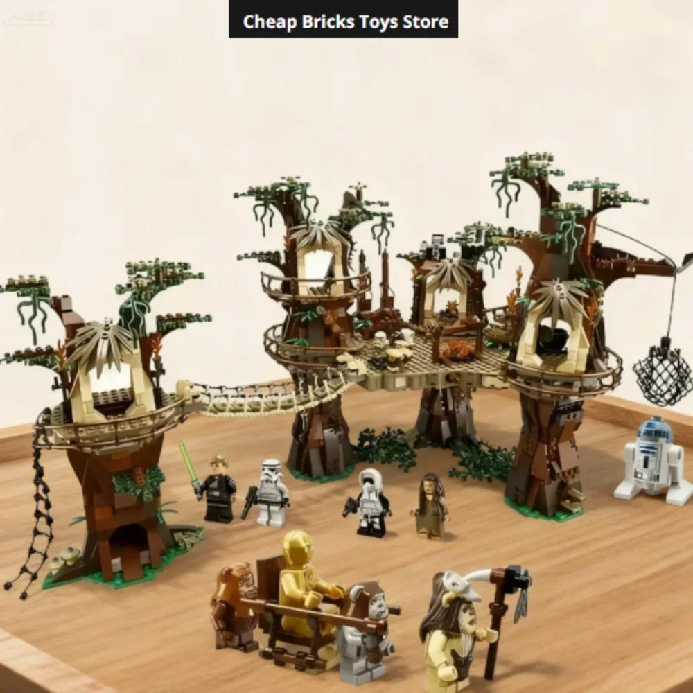Cheapest Moc Village Bricks Building Blocks Compatible 1990pcs Space Wars Ucs Movie Dispaly Model Birthday Gifts for Teenage Toy