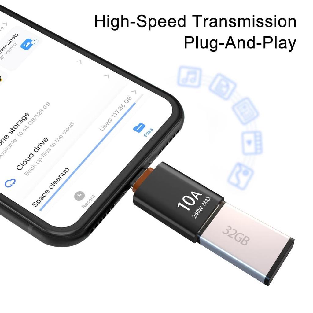 10A USB C To USB Adapter Type C Male To USB 3.0 Female Converter,Type-c/OTG Adapter for Data,Charging and Connecting
