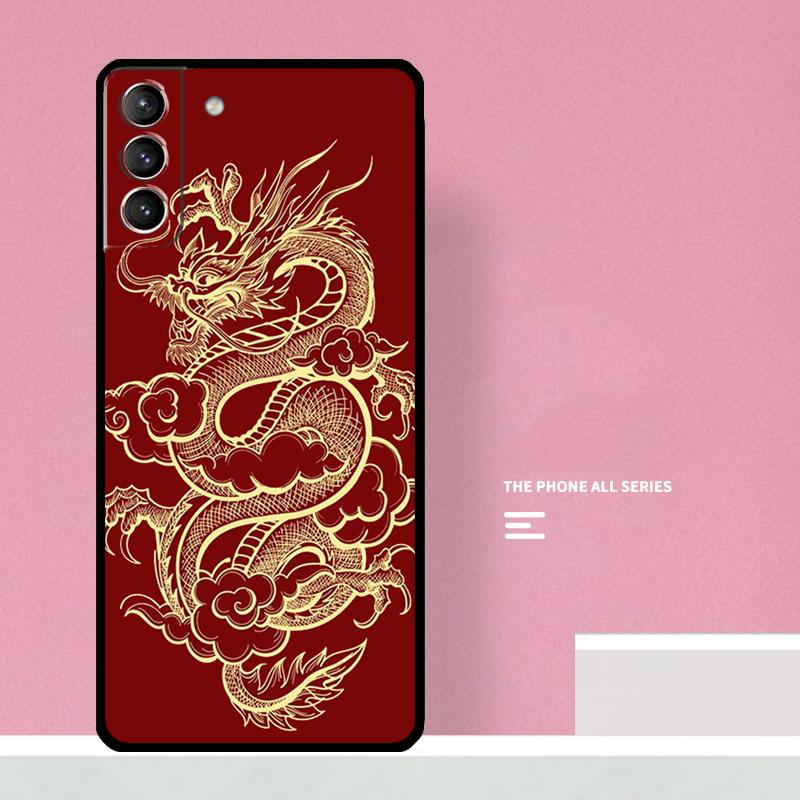 Chinese Dragon Phone Case For Samsung Galaxy S25 S26 Ultra S20 S21 S22 S23 S24 Plus S10 S25 FE Cover Coque