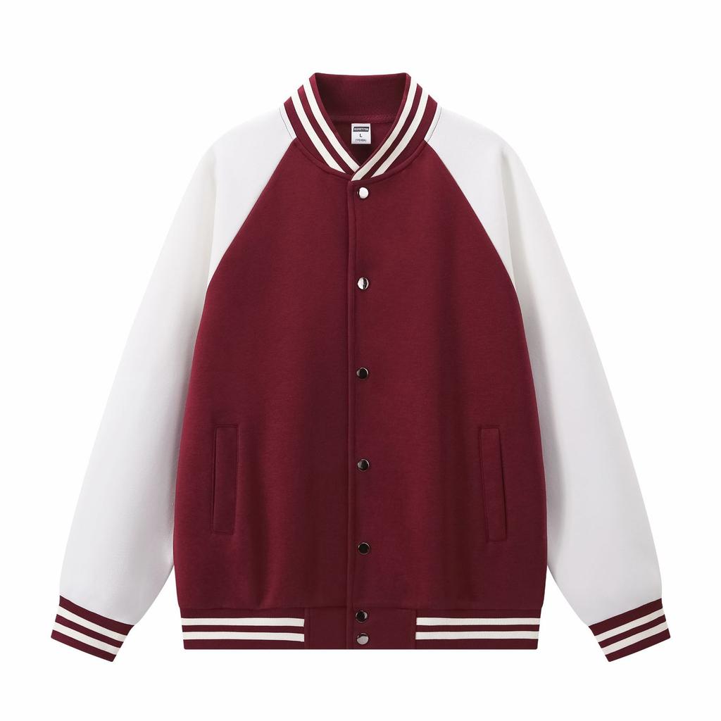 Trendy brand autumn and winter high-end baseball jacket, street style American jacket, youth campus raglan sleeve men's top