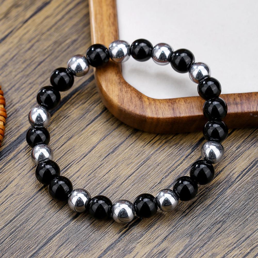 Bracelet Élastique Tigre Oeil en Cristal Européen, Bijoux en Perles de Pierre Naturelle