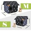Outdoor cat house, waterproof and warm, suitable for stray cats, indoor/outdoor dual-use foldable insulated pet house, foldable stray cat tent.