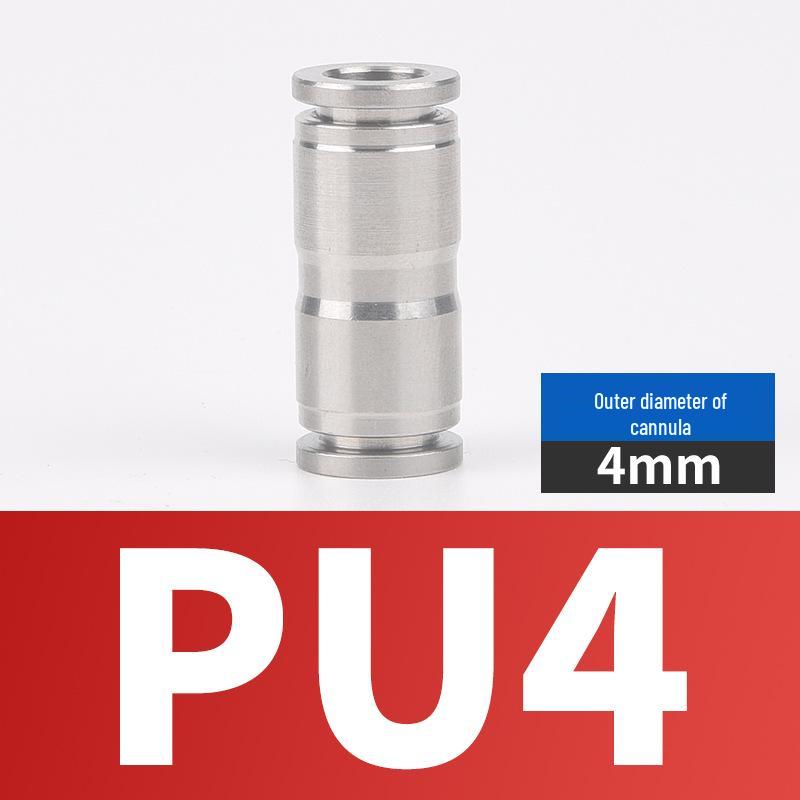 304 Stainless Steel Pneumatic Quick Connectors: High-Pressure Resistant Straight Reducer and Quick Connect Tee