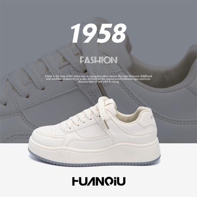 Global Mesh Breathable Board Shoes ZHQ-ZL9017 Summer Trendy Versatile Platform White Shoes Fashion Heightening Sports Shoes