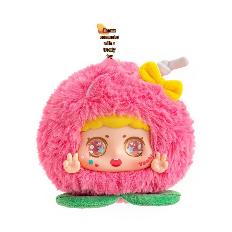 Cross-border Plush Toy Figurines: Throw Pillow & Cloth Doll Gift Set with Cute Fruit Design Blind Boxes