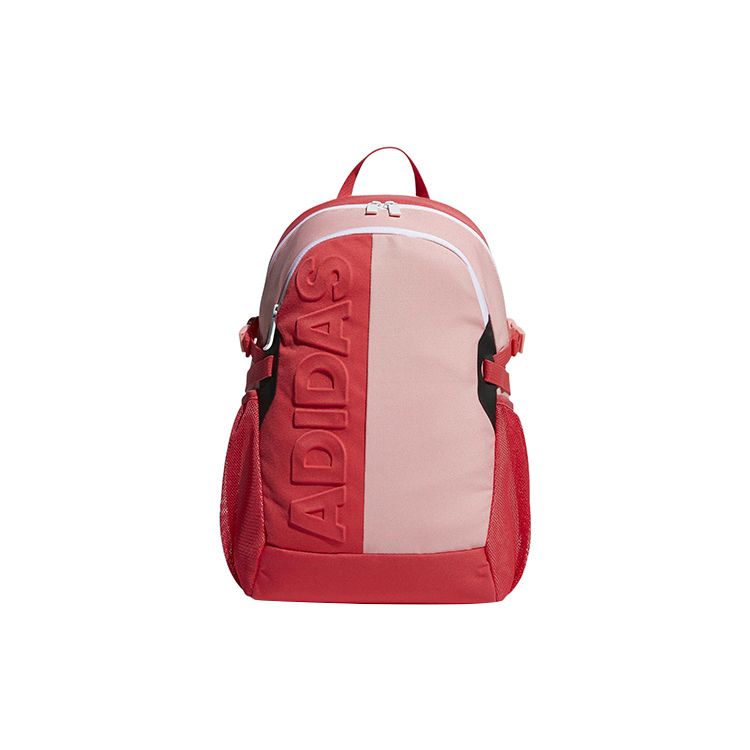 Adidas Logo Tag Recycled Polyester Backpack Women Backpacks Pink Red FM6834 Pink/Red