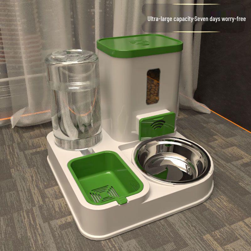 Pet Feeder Bowl & Water Fountain for Cats and Dogs