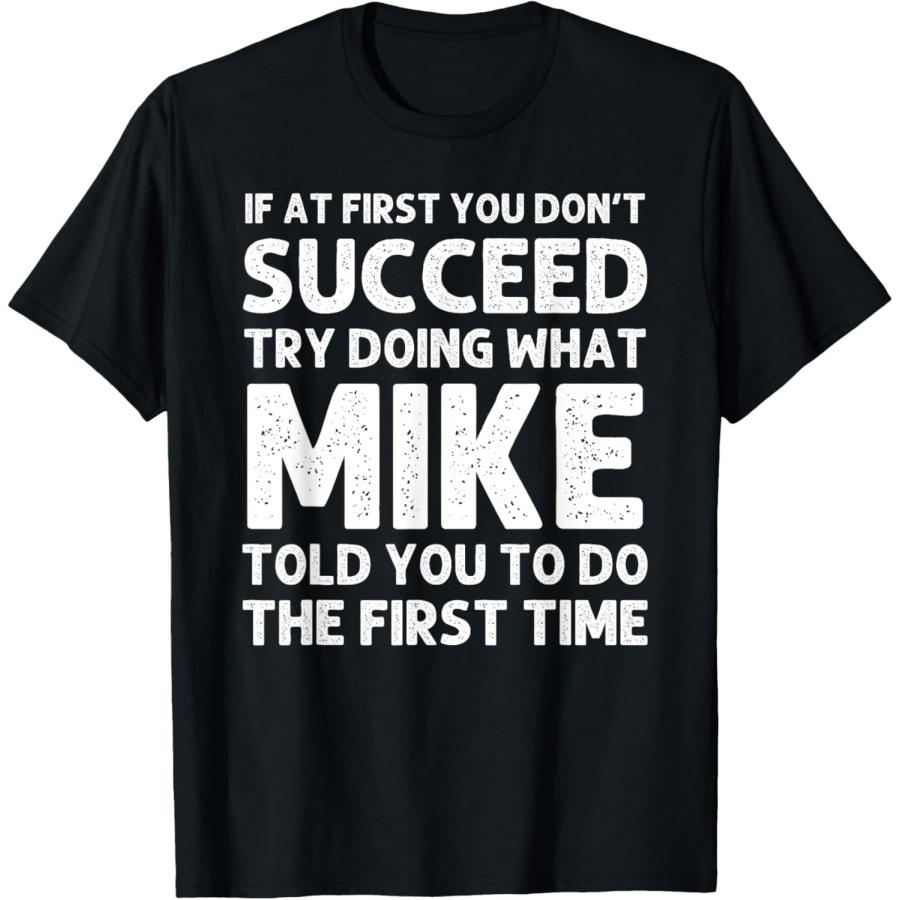 MIKE Gift Name Personalized Birthday Funny Christmas Joke T-Shirt XXXXXL чёрный