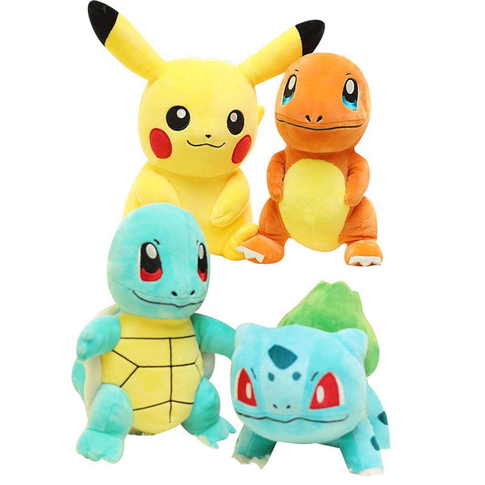 25Cm Pokémon Plush Doll Toys Kawaii Pikachu Charmander Jigglypuff Bulbasaur Psyduck Anime Stuffed Toy Peluche Dolls Gift