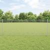 VidaXL Welded Wire Fence with 5 U-Posts Silver 0.8x10 M Steel 3336323