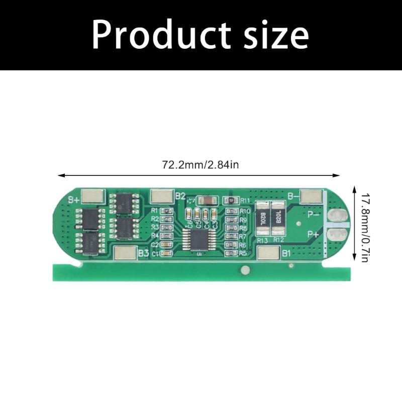 6Pcs 4S 12A Battery Charging Protective Board Charging Protective Module 14.8V Cell Module Battery Replacement