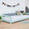 Lit enfant - BENLEMI - KIDDY - 90 x 180 cm - Bois massif - Bleu clair