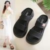 Lightweight Half Woman's Sandal For Flat Slippers Black School Shoes Sneakers Sports Famous Brands What's Shuse Maker