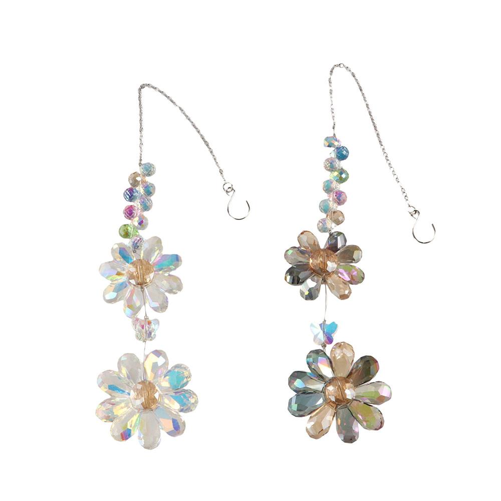 

3D Rainbow Maker Hanging Sun Catcher Garden Decor Tail Wind Spinner Car Style B