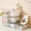 1 Pack Plastic Drawer Storage, Clear Stackable Storage Drawers Large Storage Bins with Drawers, Acrylic Drawer Organizer for Off