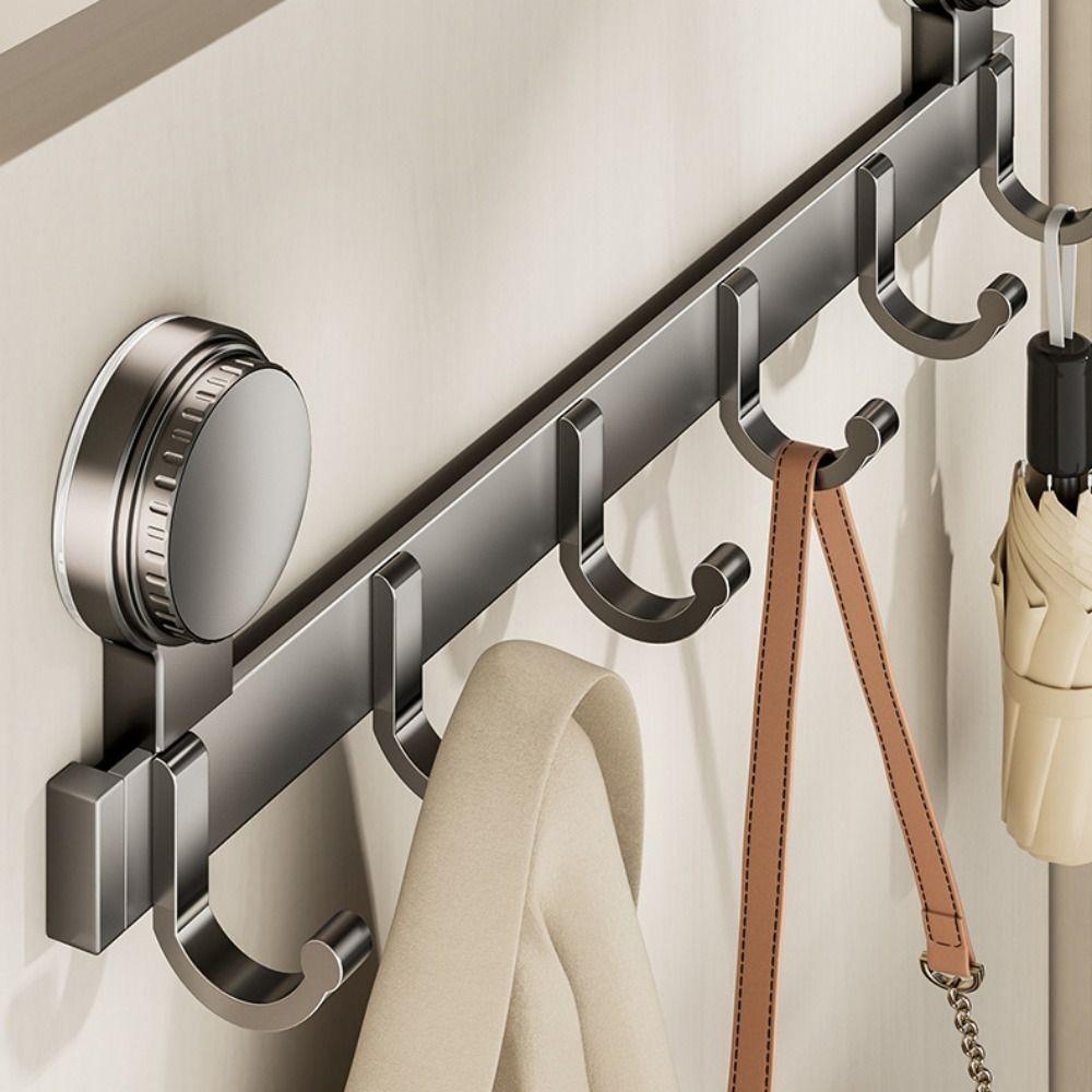 Reusable Suction Cup Door Hook Strong Load-bearing Bedroom Organizer Hook  Dormitory
