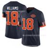 Herren Rugbyshirt 3. Gen Bears Team Spieler-Nummern 4 15 18 25 84 Dunkelblau Sportbekleidung
