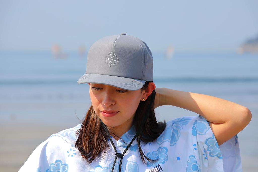 Tabarua UV Eco Recycled Cap TM2007 Light Grey, 59cm, UPF50+, Unisex, Surfing Hat