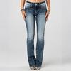 Ladies' Jeans Trend Casual Fashion Elastic Embroidery Heavy Washing Water Elastic Denim Pants