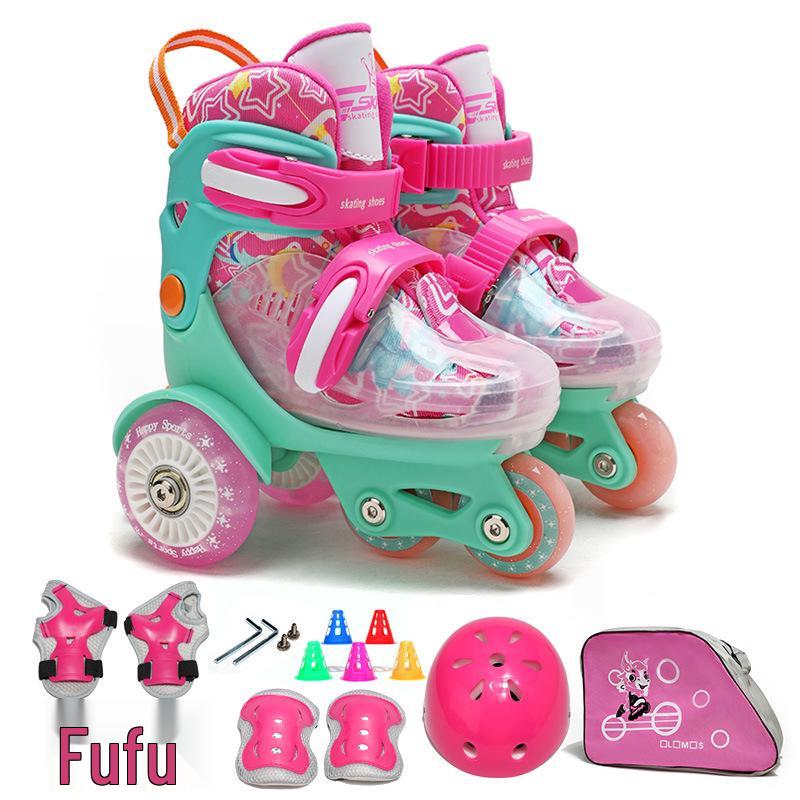 Beginner Children's Double Row Roller & Ice Skates