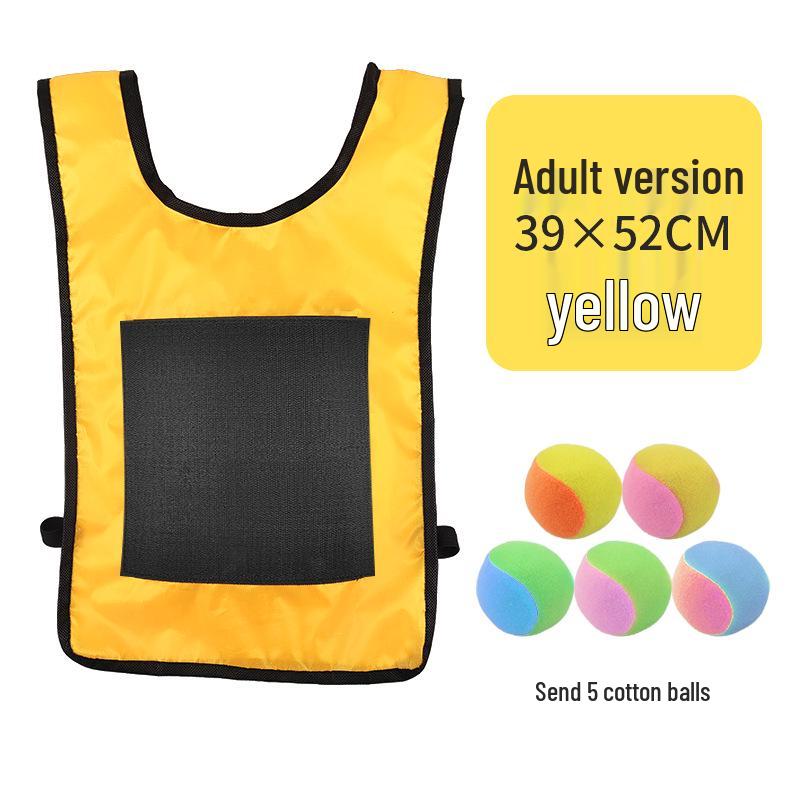 Children's Sticky Ball Dodgeball Vest for Outdoor Parent-Child Games