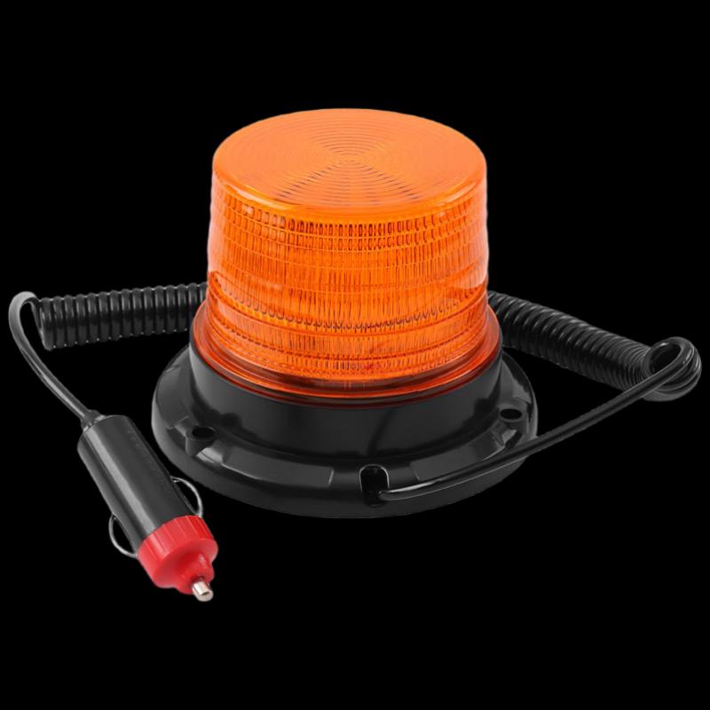 Kappu Magnetic Solar Car Roof Strobe Warning Light, Yellow (2-Pack) CN plug (adapter included)