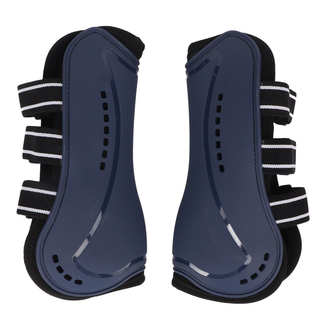 1 Pair Horse Front Leg Boots Shock Absorption Lightweight Protective Horse Leg Protector for Jumping Show Training Blue