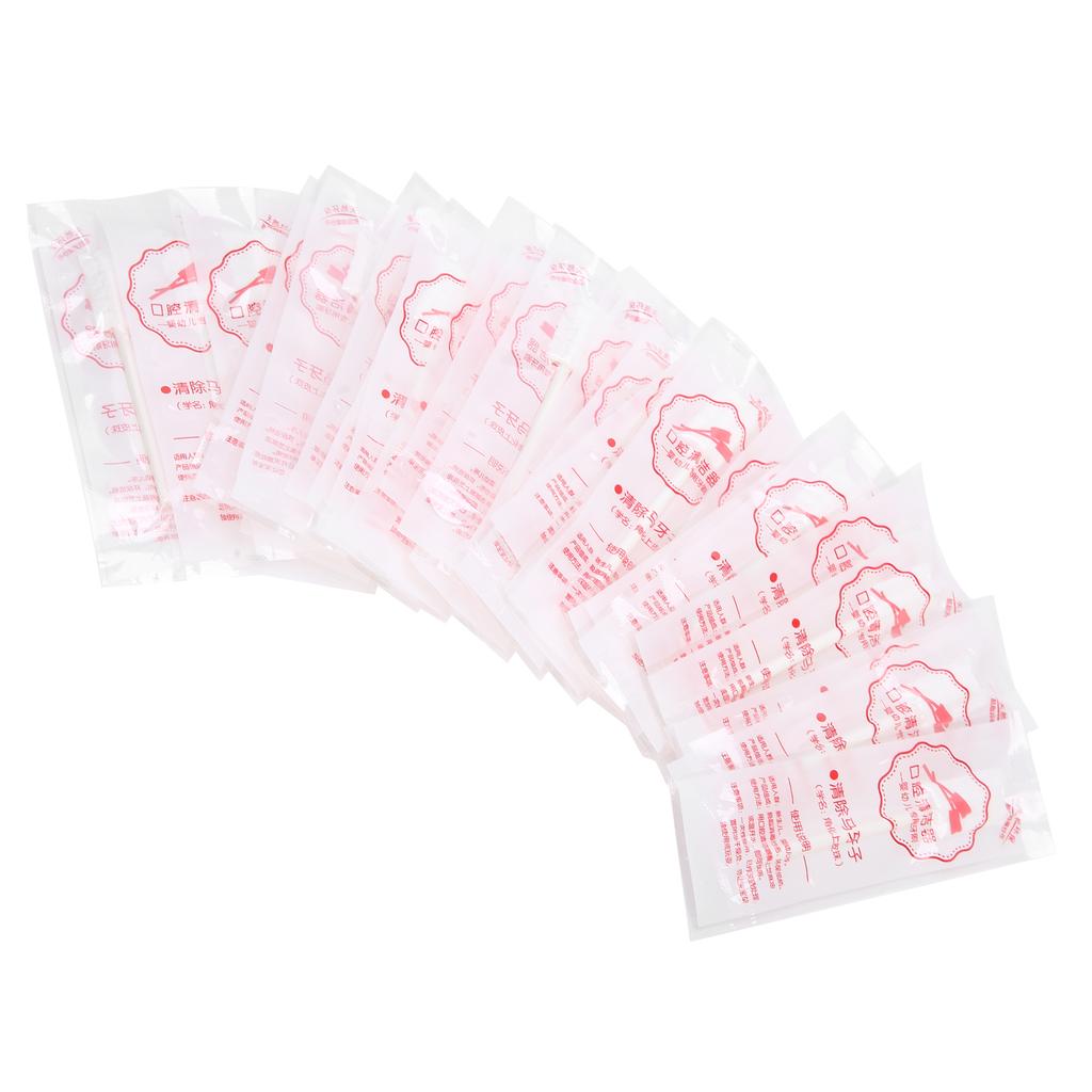 30pcs / Box Baby Oral Cleaner Disposable Gauze Infant Tongue Cleaning Toothbrush