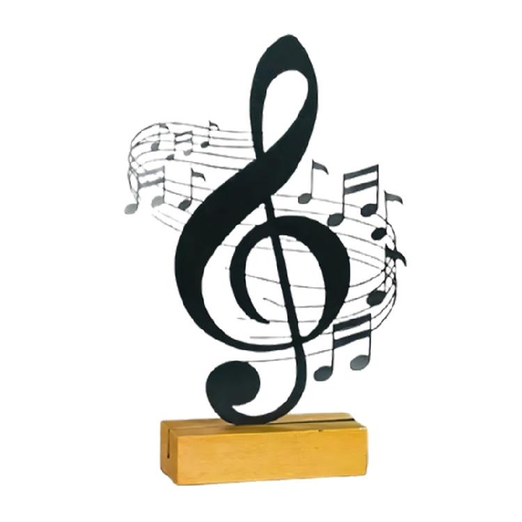 

Music Sculpture Wooden Stand Metal Designs Home Decoration Accent