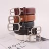 Retro Style Unisex Fashion Leather Belt With Metal Buckle Outdoor Casual Girdle