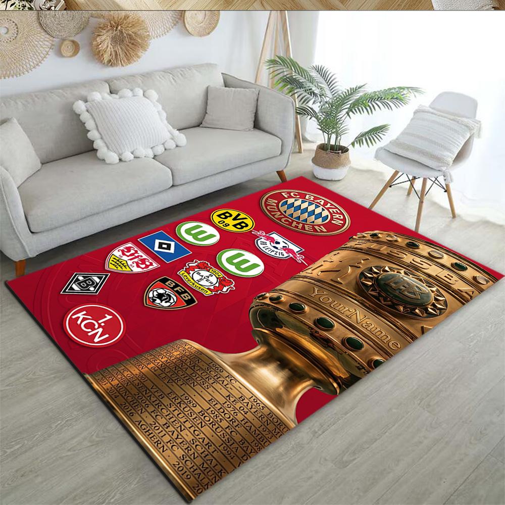 Fußball‑club Bayern München E.v. 1 Customize Your Name Area Rug Design for Living Rooms Game Room Kitchen Foyer Antislip Carpet Decorate Offices