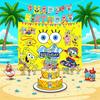 SpongeBob Birthday Party Supplies: Cake Toppers, Balloons, and Banners