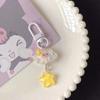 Fashion Sweet Phone Charms Cute Cartoon Luminous Cloud Star Keychain Couple Car Keyring Bag Pendant Jewelry Accessories Gifts