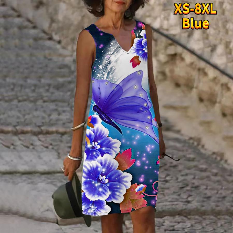 Женское летнее ярко-красное платье с v-образным вырезом и цветочным принтом Феникса — фото 3