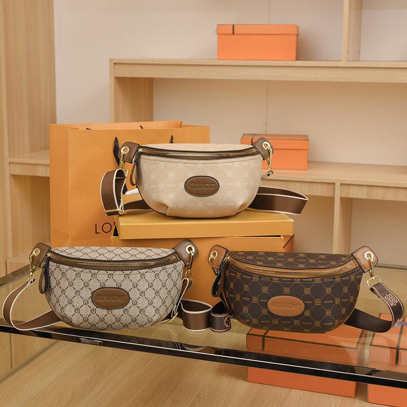 Ladies Leather Fanny Waist Bag Waist Bag Shoulder Bag Crossbody Bags High Quality Classic Design Feminine Fashion Bags