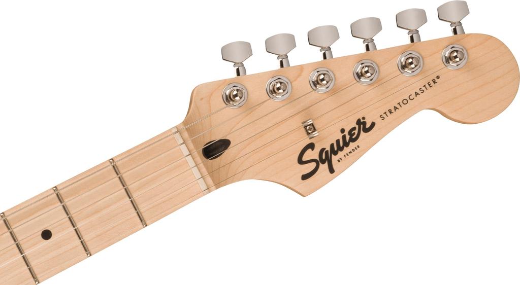 Squier by Fender Fender Squier Electric Guitar Squier Maple White Sunburst Soft Case Included Sonic™ Stratocaster®, Fingerboard, Pickguard, 2-Color
