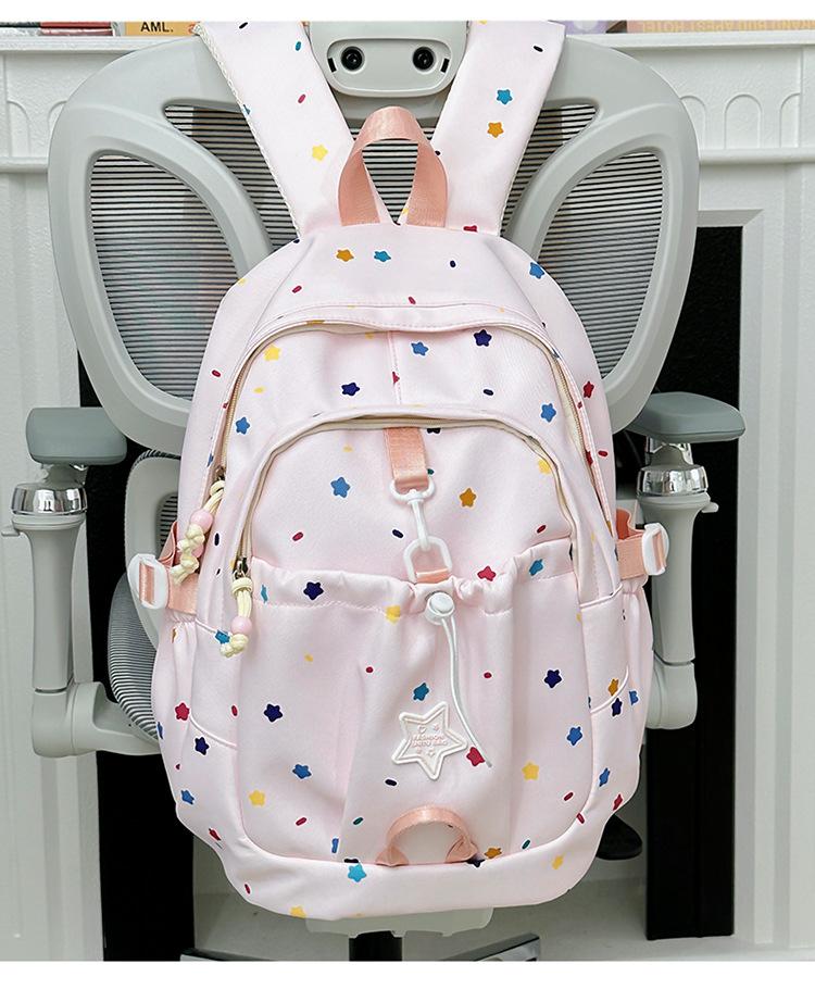 Schoolbag Japanese Ins Style High Value Backpack Junior High School Student Schoolbag Casual Small Fresh Star Multi-compartment Backpack