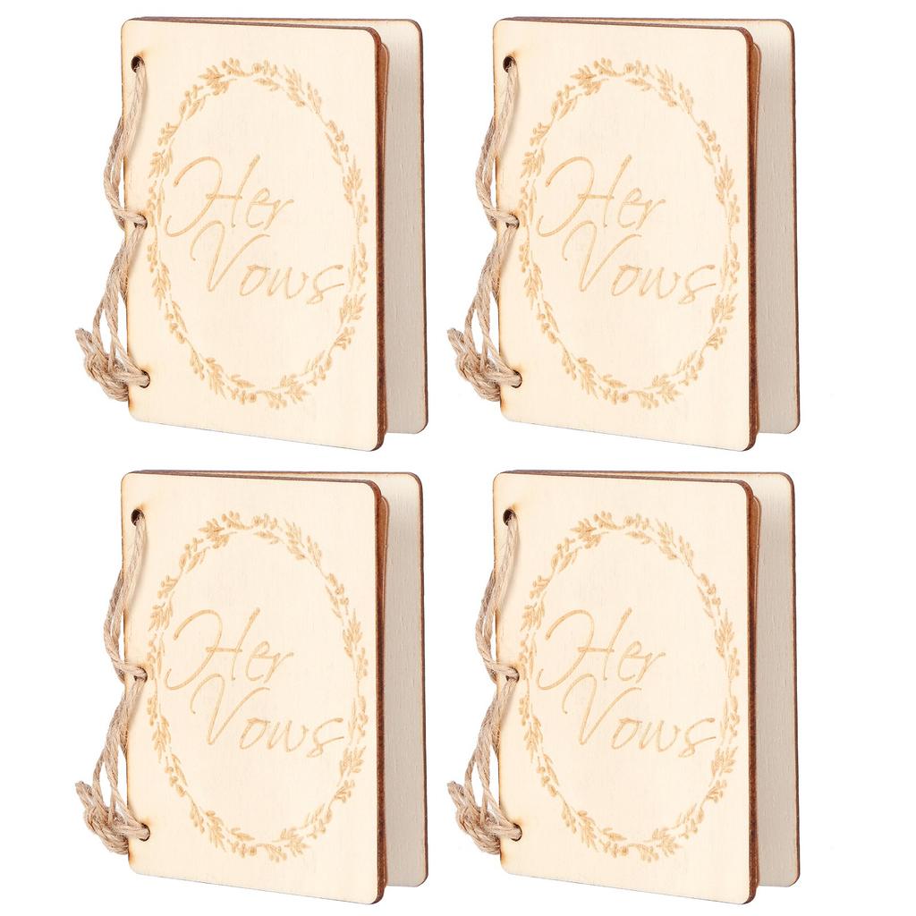 2er Set Hochzeitsheft Jubiläumsbücher Notizbuch Foto-Requisiten Dekoration Geschenk