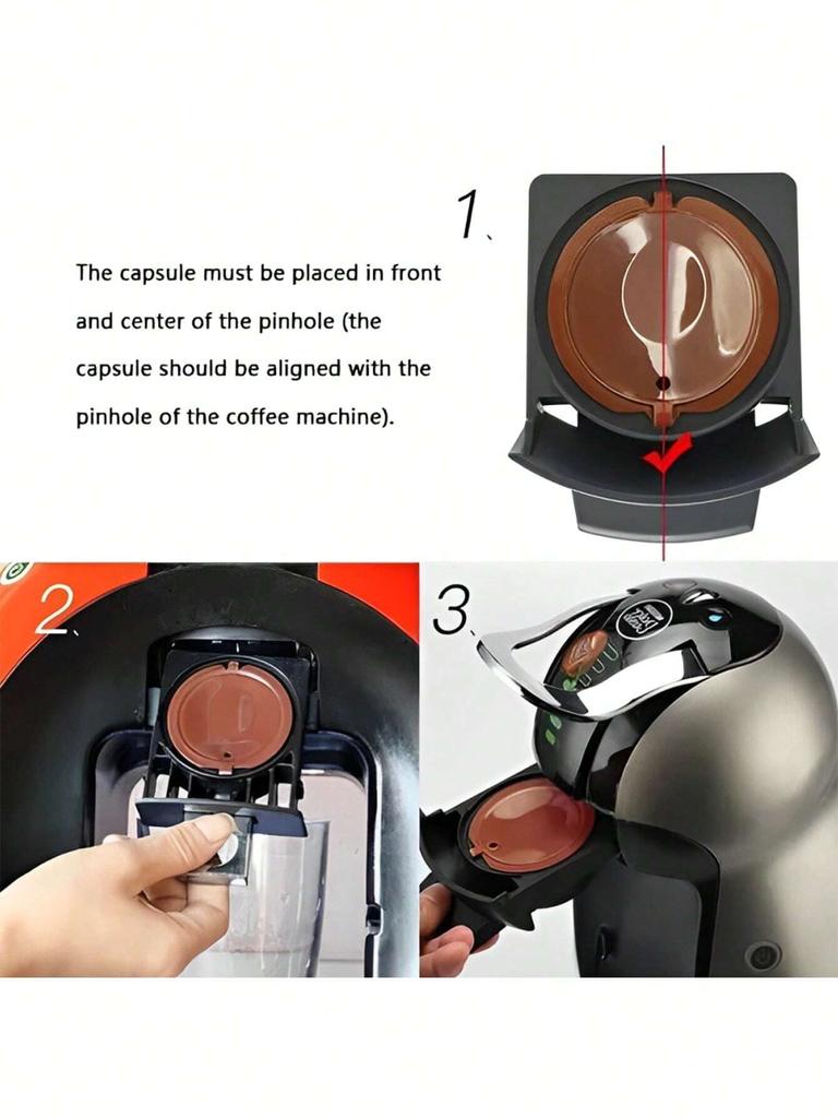 1/3/5/10pcs Reusable Coffee Capsules Filter Cup Dispenser for Nescafe Dolce Gusto Refillable Coffee Capsules Pod Compatible Kit