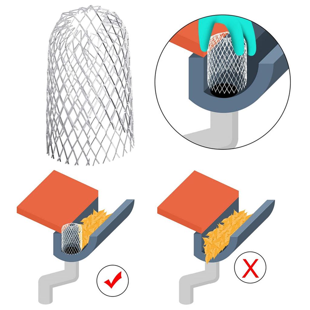 4pcs/set Easy To Clean Drainage Strainer Set Versatile Drainage Filter Pack Drainage Gutter Filter Set Simple Installs