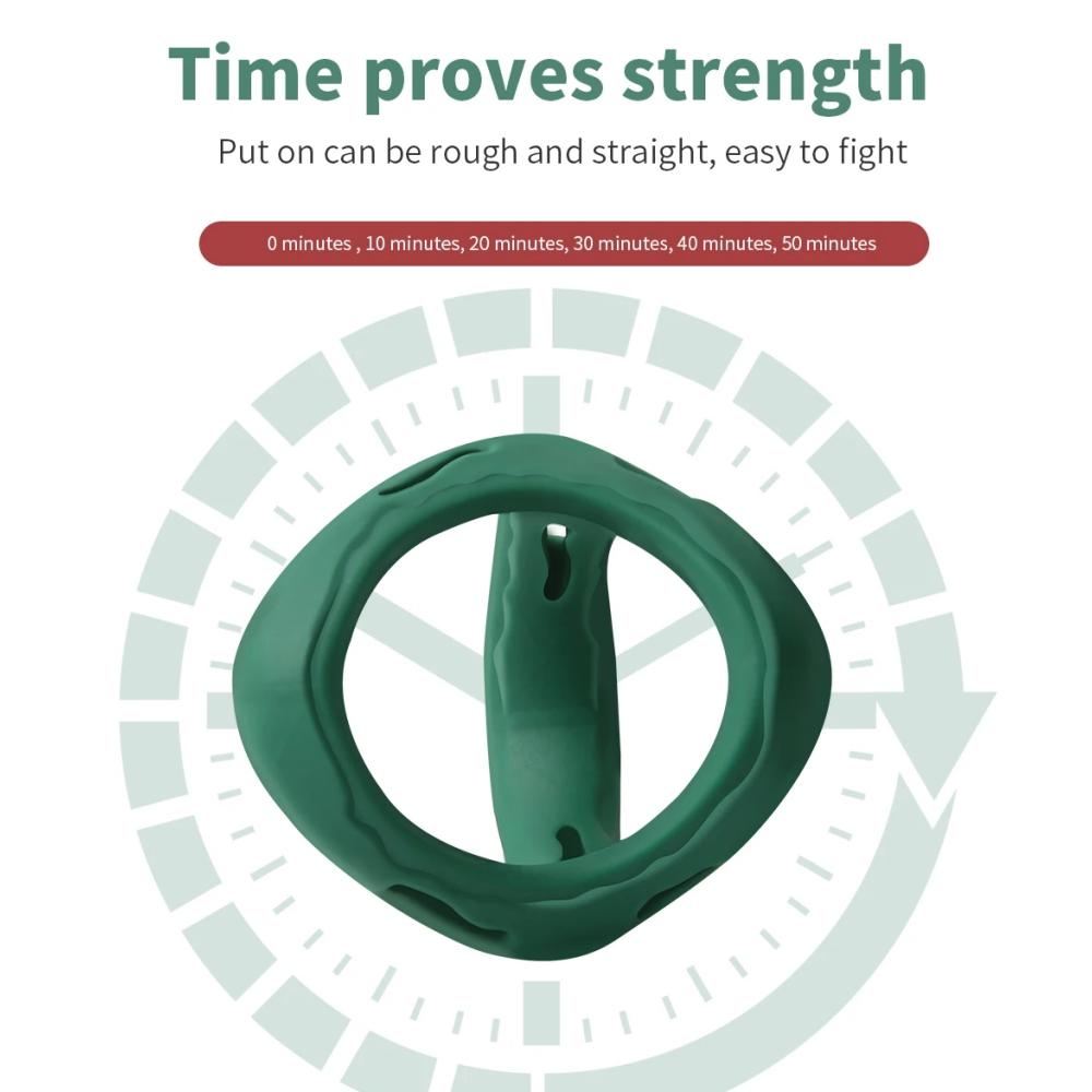 Dicker Penisring aus Silikon mit 3 Löchern, verzögerte Ejakulation, Sexspielzeug, Dick-Vergrößerer, Erwachsenenbedarf für Männer, 18 Hoden, Samensperre