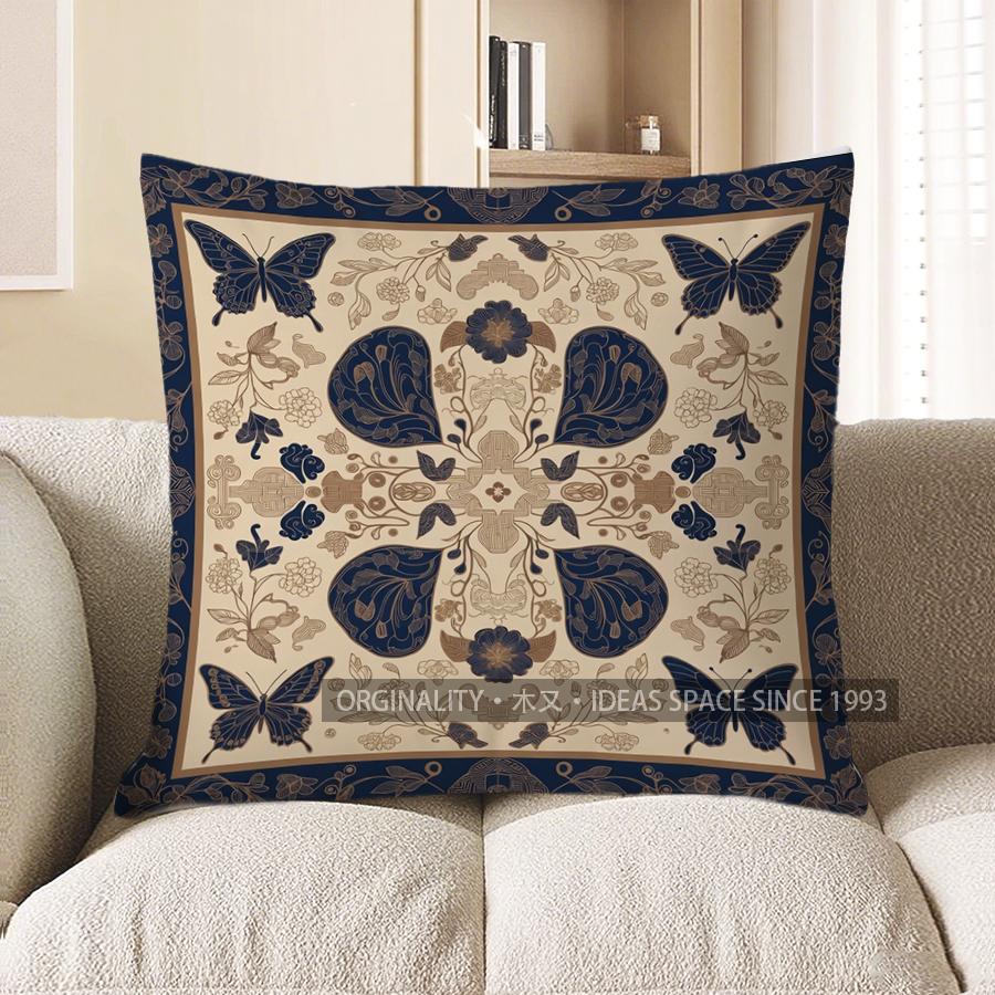2D Floral Patchwork Pillowcases For Stylish Home Pattern Cushion Cover Suitable For Sofa Bedroom Car Pillow Cover