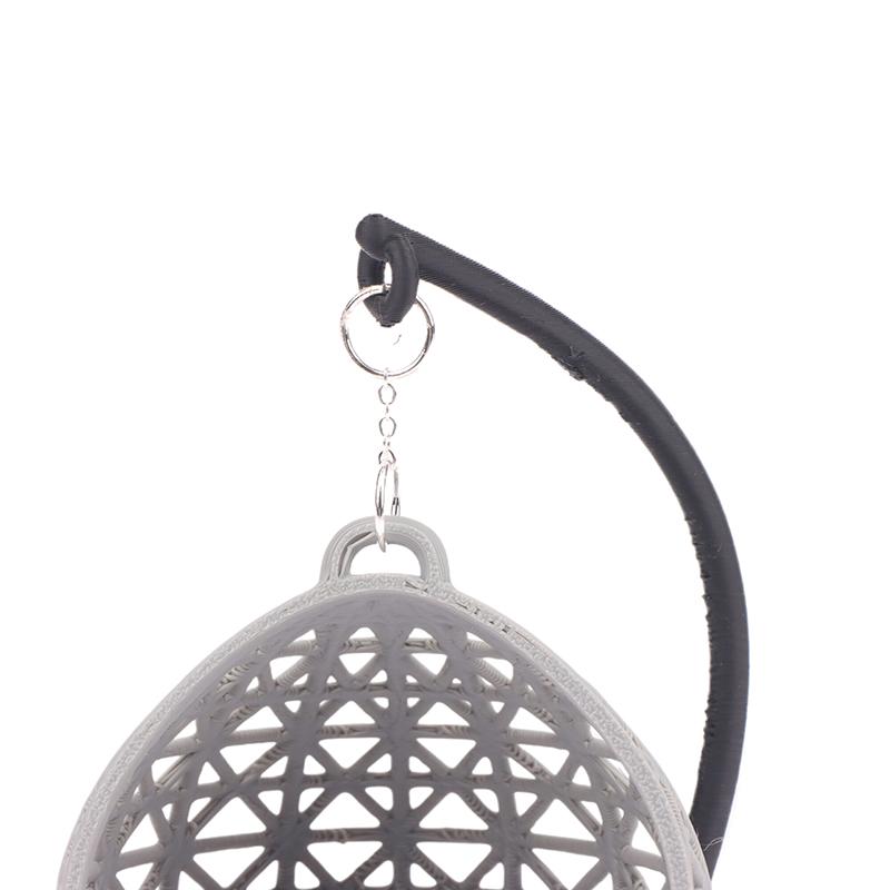 1 Sett Babymodell Håndverk Miniatyr Hengekøye Husoppsett Rekvisitt DIY Huske Stol Dukkehus Leker Dekorasjon