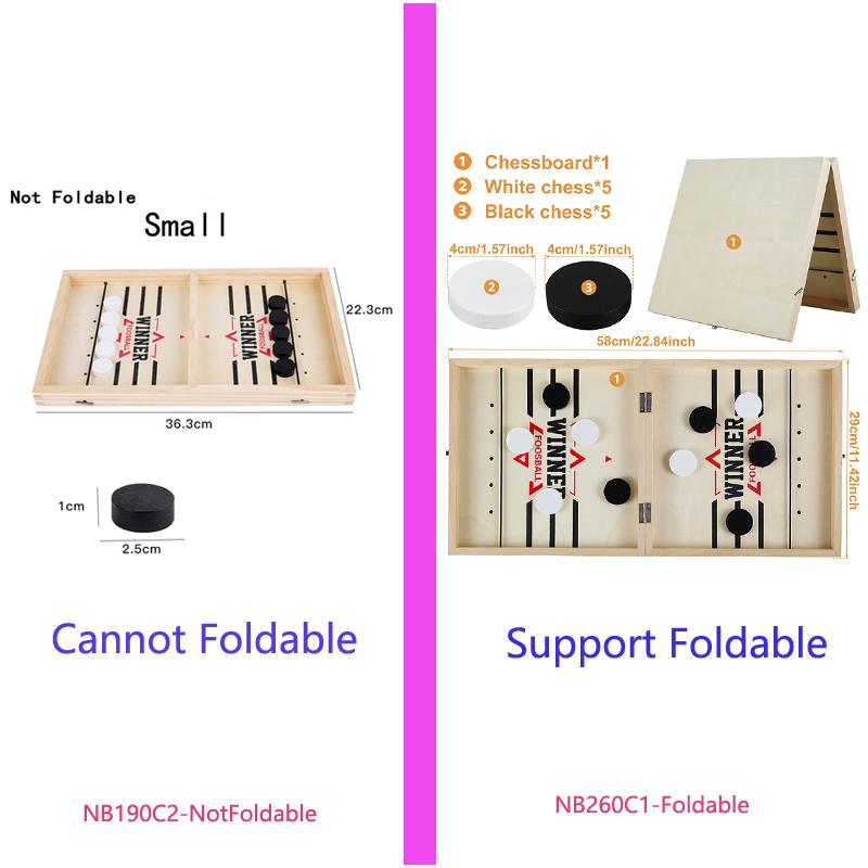Foosball Winner Games Table Hockey Catapult Chess Parent-child Fast Sling Puck Board Party Toys For Children Adults Or Foldable