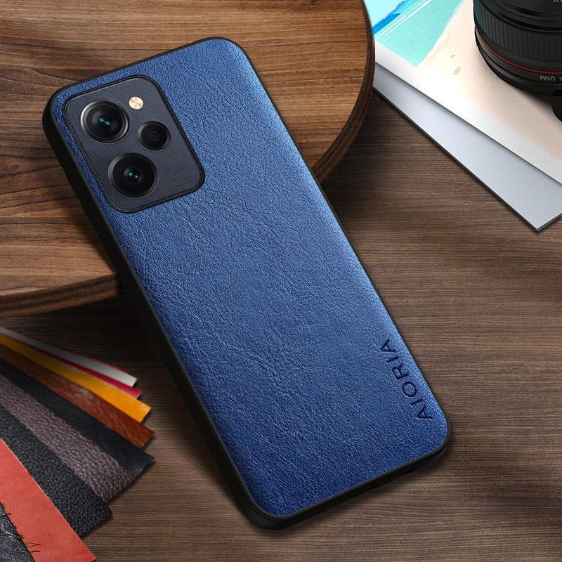 Luxury PU Leather Case for Poco X5 Pro F5 Pro Business Solid Color Design Phone Cover Soft TPU&Hard PC